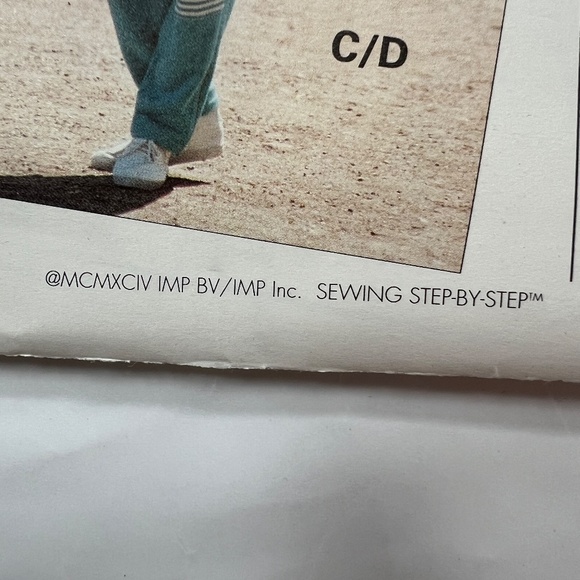 Sewing Step-by-Step SweatSuit Pattern Vintage Uncut Sweatshirt Sweatpants Hoodie - Picture 5 of 5